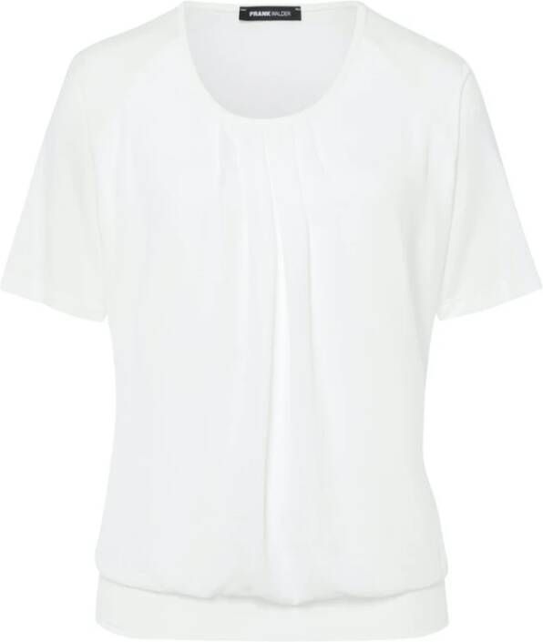 Frank Walder Korte Mouw Top NOSTop TShirt White Dames