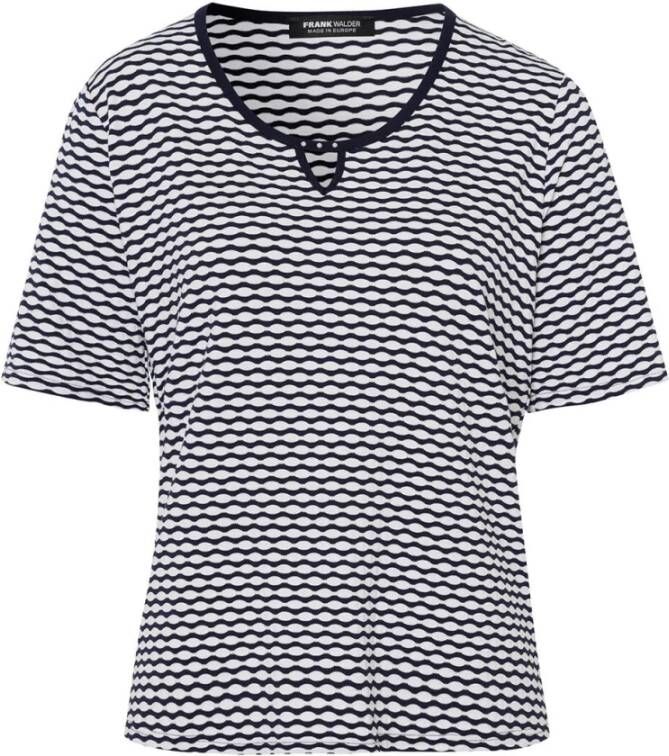 Frank Walder T-Shirts Blauw Dames