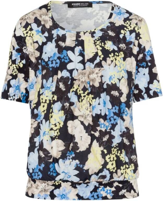 Frank Walder Top korte mouw Blauw Dames