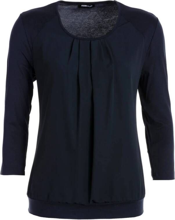 Frank Walder Top lange mouw Blauw Dames