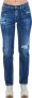 Frankie Morello Vintage Denim Jeans Multifunctionele Zakken Blue Dames - Thumbnail 3