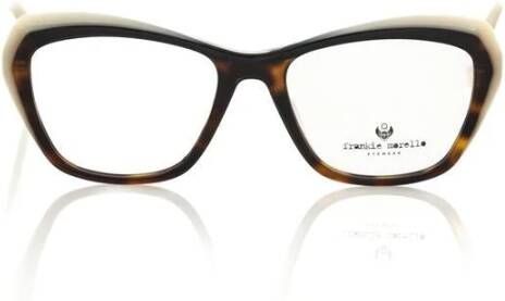 Frankie Morello Stijlvolle Cat Eye Bril Multicolor Acetaat Multicolor Dames