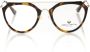 Frankie Morello Chic Aviator Tartarugato Brillen Monturen Brown Dames - Thumbnail 1
