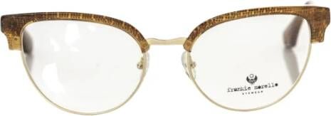 Frankie Morello Bruine metalen vezelframes voor vrouw Brown Dames