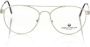 Frankie Morello Zilveren Metalen Aviator Bril Gray Unisex - Thumbnail 1