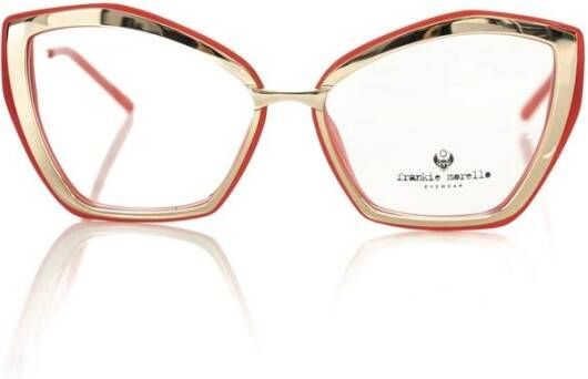 Frankie Morello Butterfly Bril Goud Koraal Interieur Red Dames