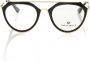 Frankie Morello Stijlvolle Aviator Bril met Gouden Accenten Black Dames - Thumbnail 1