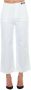Frankie Morello Hoge Taille Cropped Broek met Meerdere Zakken White Dames - Thumbnail 1