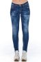 Frankie Morello Vintage Skinny Jeans voor Moderne Mannen Blue Dames - Thumbnail 1