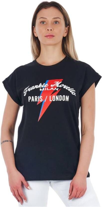 Frankie Morello T-shirts Zwart Dames
