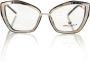 Frankie Morello Chic Butterfly Brilmontuur Bruin Schildpad Ontwerp Multicolor Dames - Thumbnail 1