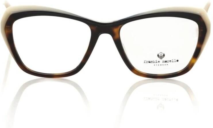 Frankie Morello Stijlvolle Cat Eye Bril Multicolor Acetaat Multicolor Dames