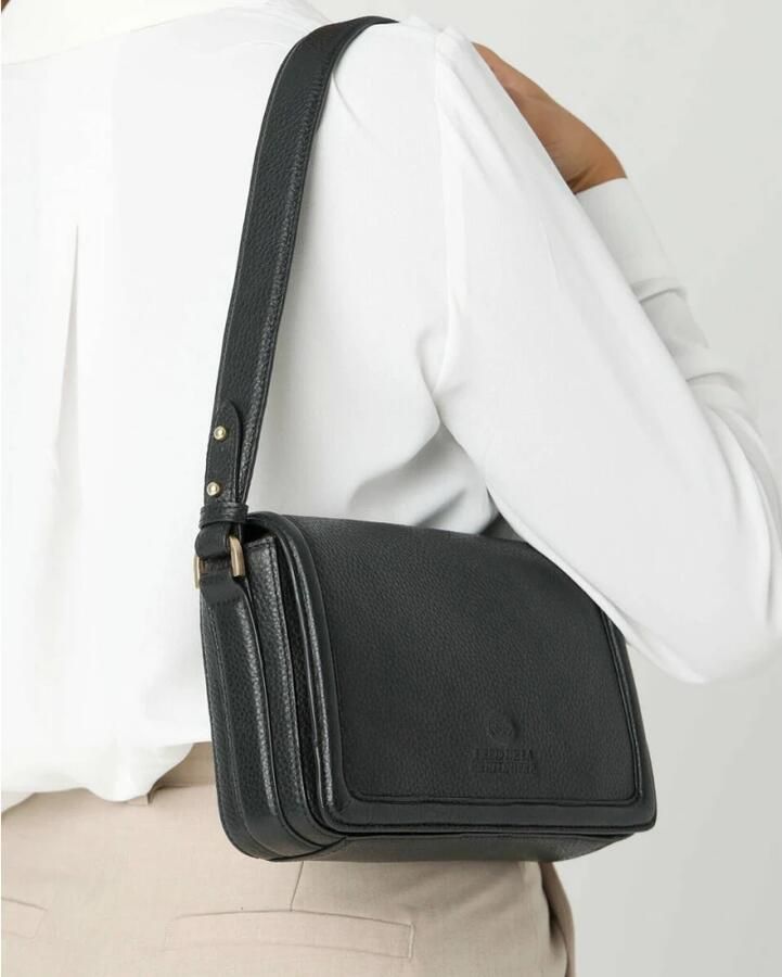 Fred de la Bretoniere Leren Schoudertas Fr003200343W Black Dames - Foto 3