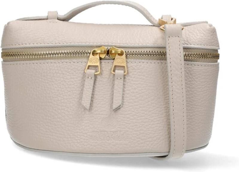 Fred de la Bretoniere leren crossbody tas LORI beige - Foto 4