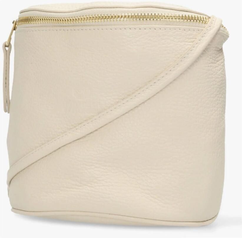 Fred de la Bretoniere Marianneke Crossbody Leren Tas Beige Dames - Foto 2