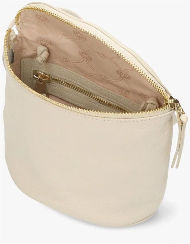 Fred de la Bretoniere Marianneke Crossbody Leren Tas Beige Dames - Foto 3