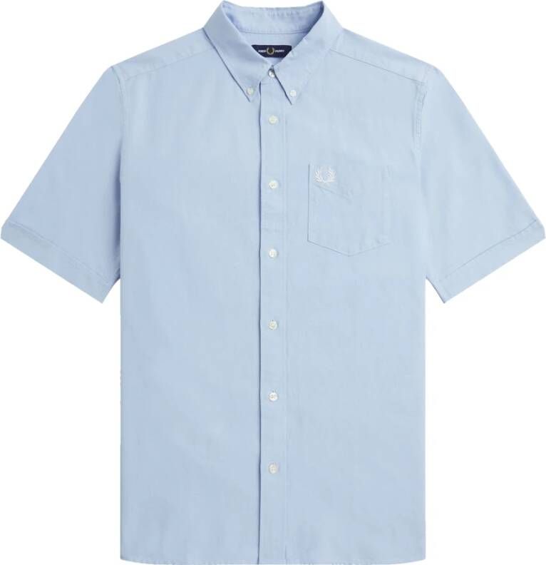 Fred Perry Authentiek Oxford Overhemd Blauw Heren