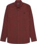 Fred Perry Authentieke knop Down Gingham Shirt Rood Heren - Thumbnail 1