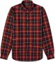 Fred Perry Authentieke Tartan Shirt Tawny Port Rood Heren - Thumbnail 1