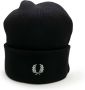 Fred Perry Stijlvolle Hoed van Wolmix Black Heren - Thumbnail 3