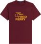 Fred Perry Bedrukt t-shirt Rood Heren - Thumbnail 1