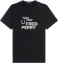 Fred Perry Bedrukt t-shirt Zwart Heren - Thumbnail 1
