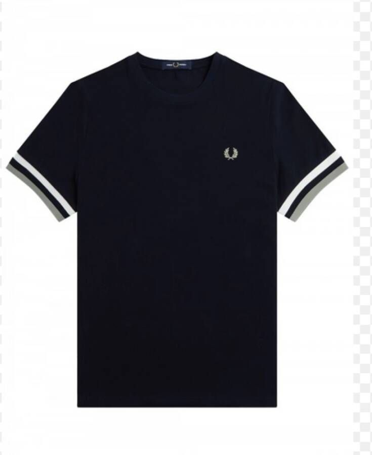 Fred Perry Blauw Upgrade Heren T-Shirt met Iconisch Logo Blauw Heren