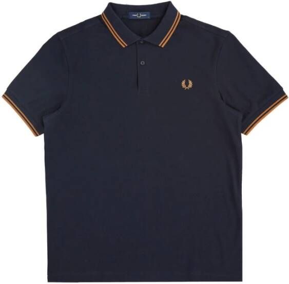 Fred Perry Blauwe T-shirts en Polos Blauw Heren