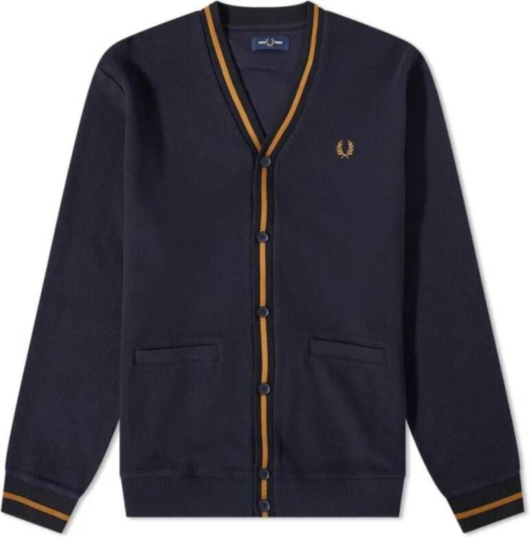 Fred Perry Cardigans Blauw Heren