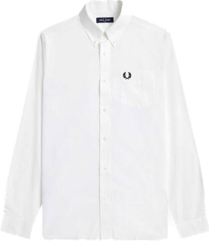 Fred Perry Casual Overhemd White Heren