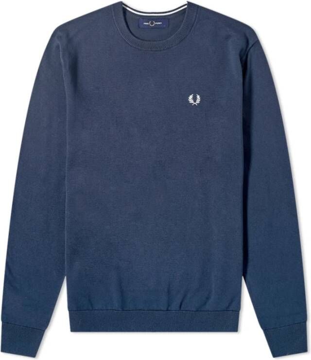 Fred Perry Classic Crew Knitwear Blauw Heren