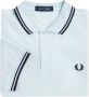 Fred Perry Clear Blue Twin Tipped Polo T-shirts Blauw Heren - Thumbnail 3