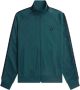 Fred Perry Contrast Tape Tracktop Jas Green Heren - Thumbnail 3