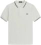 Fred Perry Contrasterende Strepen Polo Shirt White Heren - Thumbnail 1