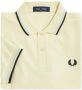 Fred Perry Crème Twin Tipped Polo T-shirts en Polos Beige Heren - Thumbnail 2