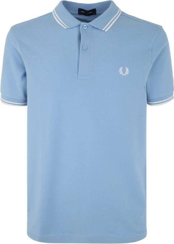 Fred Perry FP Twin Tipped Shirt Blauw Heren