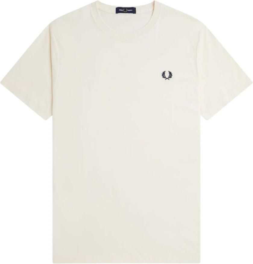 Fred Perry Beige Crew Neck T-Shirt Beige Heren