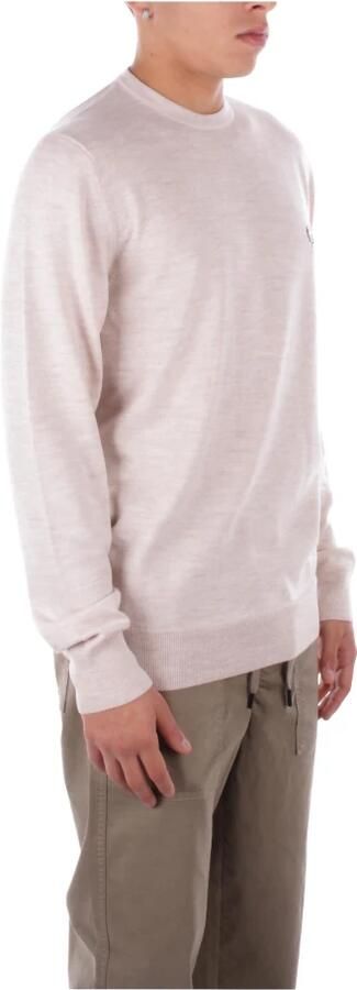 Fred Perry Klassieke Ronde Hals Merinowol Blend Trui Beige Heren - Foto 3