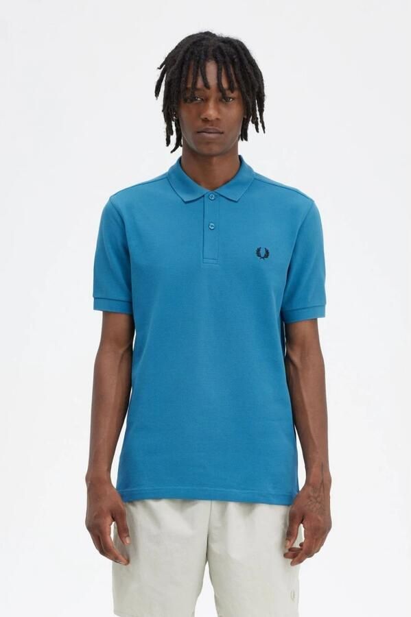 Fred Perry Core Short Sleeve Polo Shirt Blue- Heren Blue - Foto 2