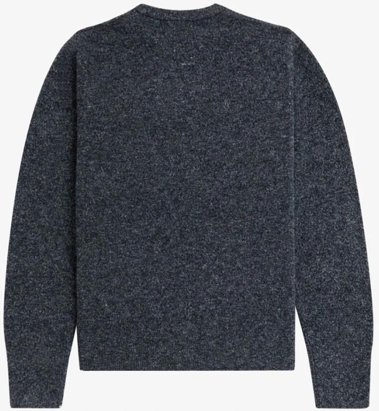 Fred Perry Blauwe Boucle Crew Neck Sweater Blue Heren