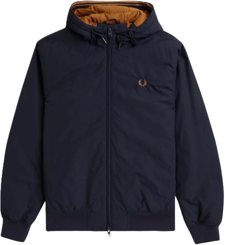 Fred Perry Blauwe Sportieve Nylon Jas met Capuchon Blue Heren - Foto 6