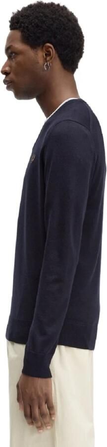 Fred Perry Blauwe Pullover Sweatshirt Aw24 Stijl Blue Heren - Foto 6