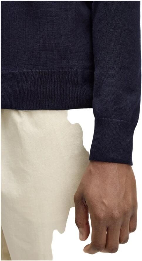 Fred Perry Blauwe Pullover Sweatshirt Aw24 Stijl Blue Heren - Foto 3