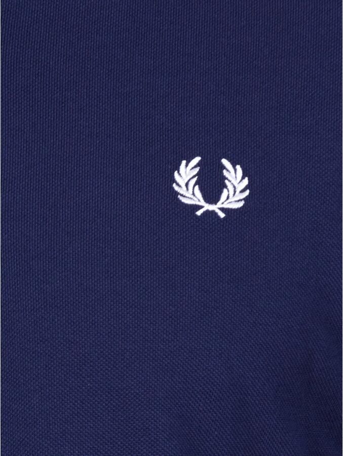FRED PERRY Heren Polo's & T-shirts Twin Tipped Shirt Long Sleeve Donkerblauw