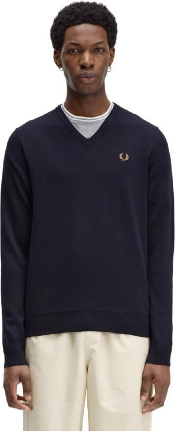 Fred Perry Blauwe Pullover Sweatshirt Aw24 Stijl Blue Heren - Foto 5