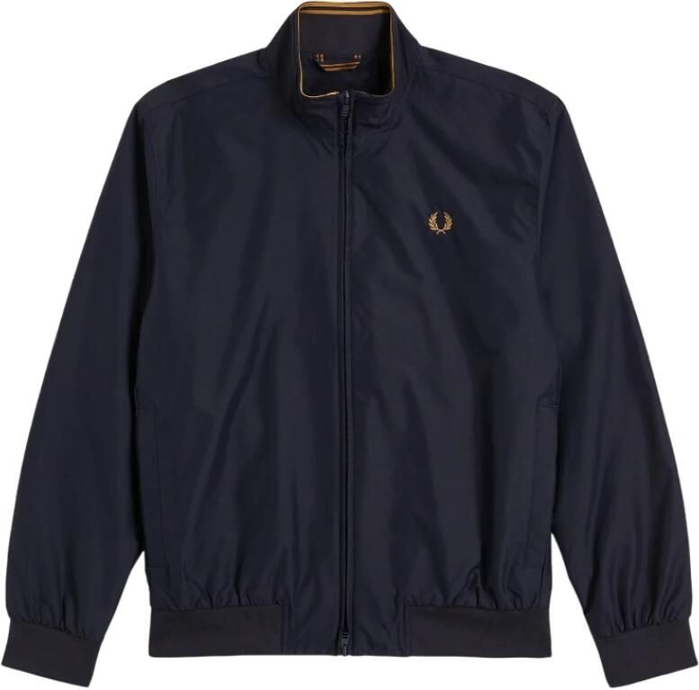 Fred Perry Blauwe Sportieve Nylon Jas Brentham Stijl Blue Heren - Foto 5