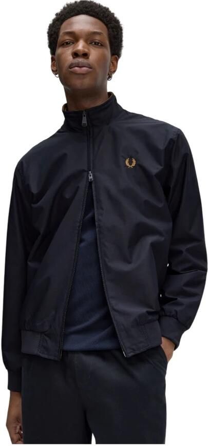 Fred Perry Blauwe Sportieve Nylon Jas Brentham Stijl Blue Heren - Foto 4