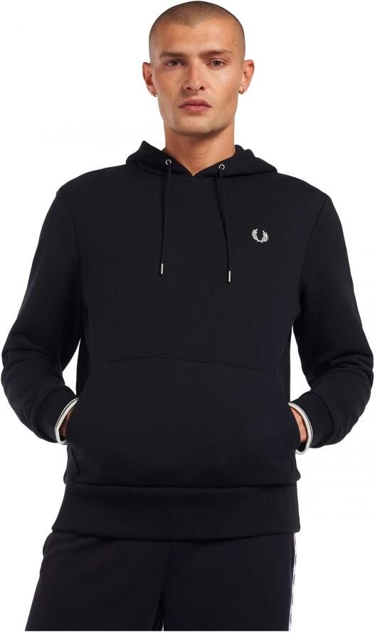 FRED PERRY Heren Truien & Vesten Tipped Hooded Sweatshirt Donkerblauw - Foto 8