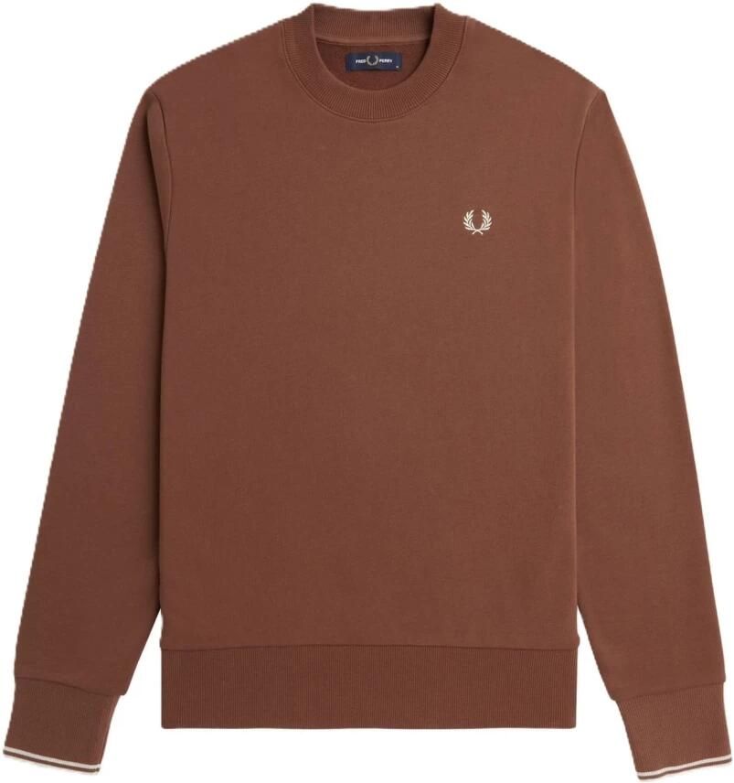 FRED PERRY Heren Truien & Vesten Crew Neck Sweatshirt Roest