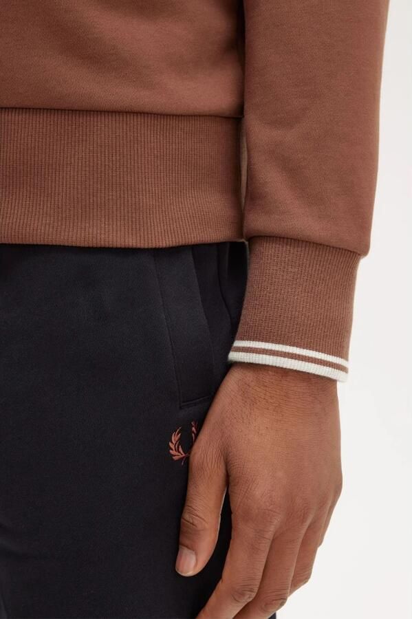 FRED PERRY Heren Truien & Vesten Crew Neck Sweatshirt Roest - Foto 8